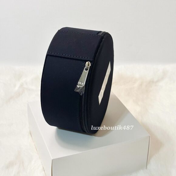 DIOR Beauty Round Vanity Pouch Makeup Mirror Bag Travel Case NIB - Picture 3 of 9